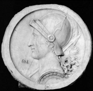 Cabeza de personaje femenino, Minerva o Roma