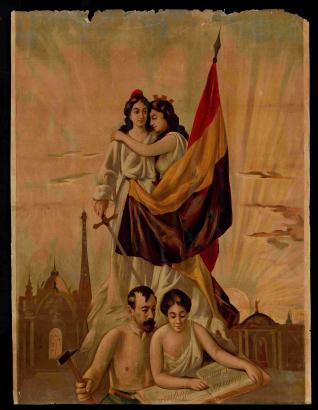 Alegoría de la República española y la República francesa
