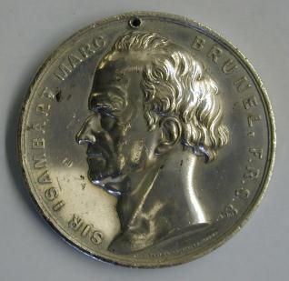 Medalla conmemorativa de la apertura del tunel del Tamesis