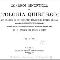 Cuadros sinópticos de Patología-quirúrgica