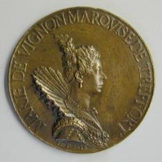 Medalla de Marie de Vignon, marquesa de Treffort