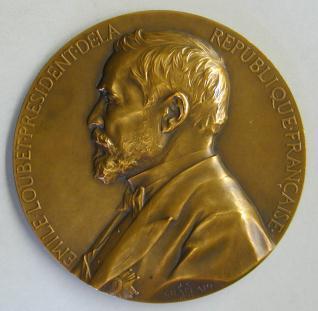 Medalla conmemorativa de la elección de Émelie Loubet como Presidente de la República Francesa