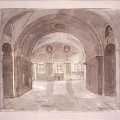 Interior del palacio de Donn´Anna en Posilipo, Nápoles