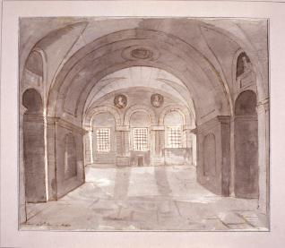 Interior del palacio de Donn´Anna en Posilipo, Nápoles