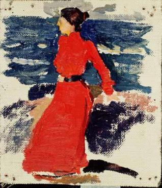 Mujer ante el mar