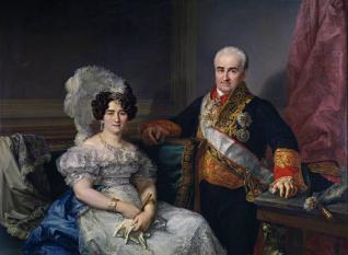 Antonio Ugarte y su esposa, María Antonia Larrazábal