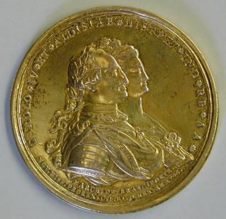 Medalla conmemorativa del monumento ecuestre a Carlos IV realizado por Tolsá para la ciudadde México