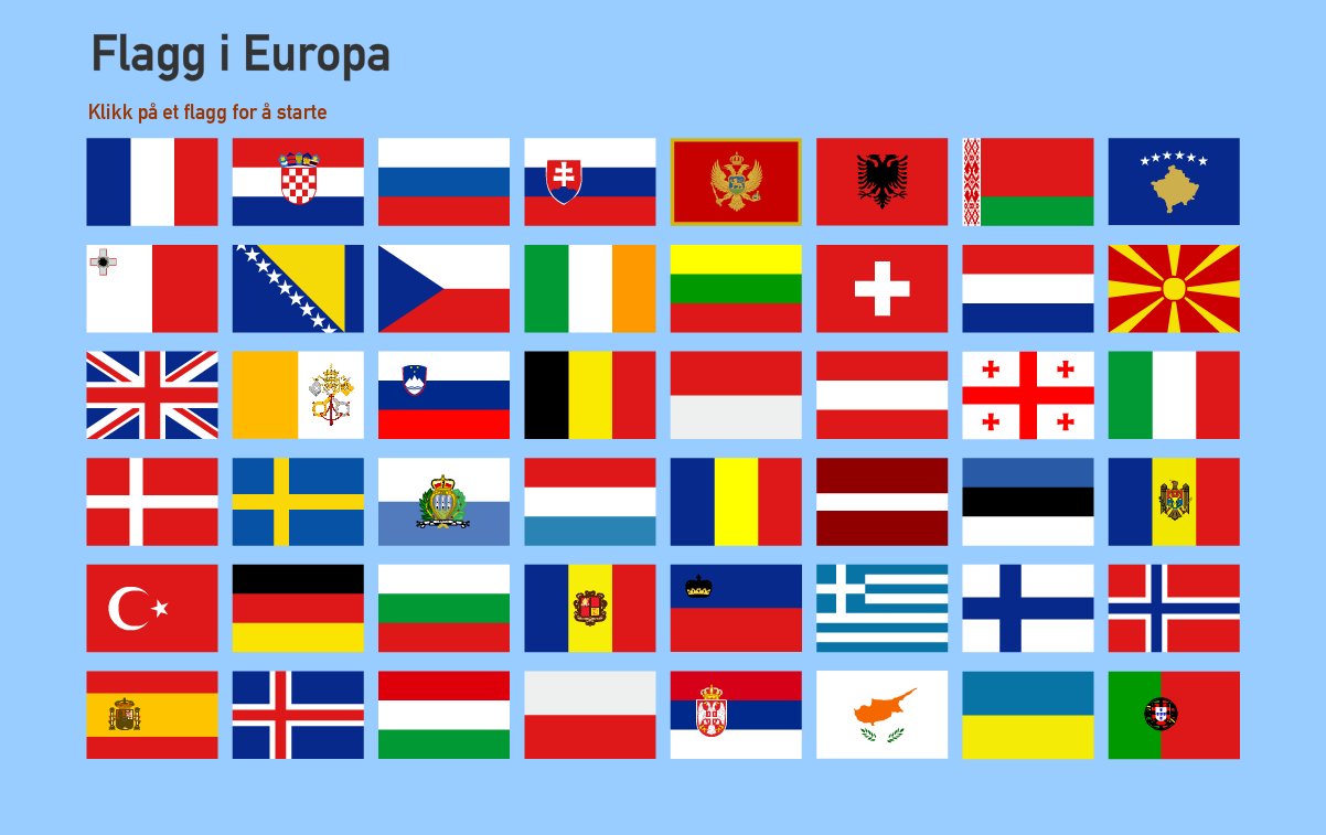 Flagg i Europa. Toporopa