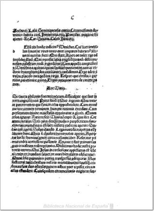 Oratio in die Circumcisionis coram Innocentio VIII. habita, anno 1485