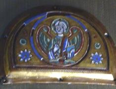Placa de esmalte con ángel