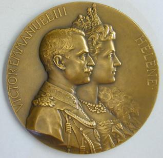 Víctor Manuel III y Elena de Montenegro, reyes de Italia