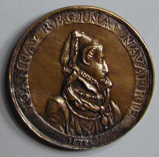Medalla de Antonio de Borbón y Juana de Albret, Reyes de Navarra