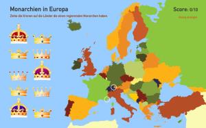Monarchien in Europa. Toporopa