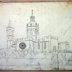 Vista exterior del monasterio de Santes Creus, Tarragona