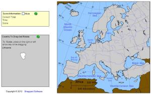 Countries of Europe. Geographer. Sheppard Software