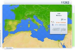 Cities of Mediterranean Sea . Geography map games