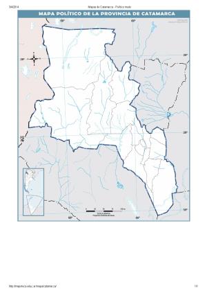 Mapa mudo de capitales de Catamarca. Mapoteca de Educ.ar
