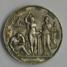 Medalla conmemorativa de la revolución de 1848 y de la inauguración de la Columna del Genio de la Libertad