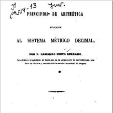 Principios de aritmética aplicados al sistema métrico decimal