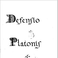 Adversus calumniatorem Platonis