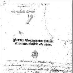 Lilium medicinae, seu Practica De ingeniis curandorum morborum. De regimine acutarum aegritudinum. De prognosticis. De urinis. De pulsibus