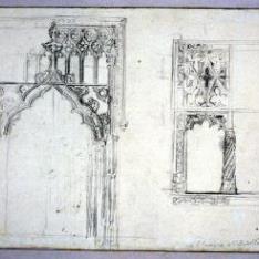 Detalle de puerta y ventana de San Gregorio de Valladolid