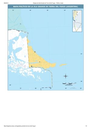 Mapa mudo de capitales de Isla Grande de Tierra del Fuego. Mapoteca de Educ.ar