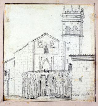 Fachada de la iglesia del monasterio del Parral, Segovia
