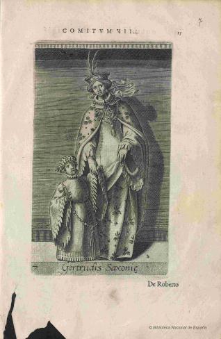 Retrato de Gertrudis de Sajonia