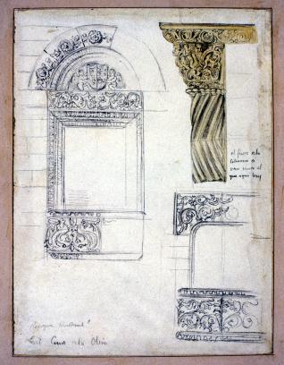 Detalles decorativos del monasterio de la Oliva, Navarra