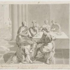 Cristo y la Magdalena en casa de Simón el fariseo