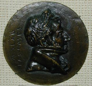 Medallón con el retrato de Dieudonne de Las Cases