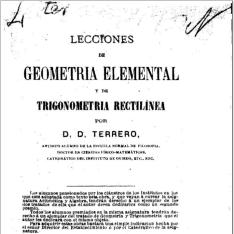 Lecciones de geometría elemental y de trigonometría rectilínea