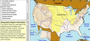 Geographic regions of United States. Tutorial. Sheppard Software