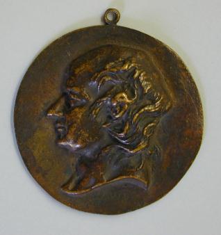 Medallón con el retrato de Pierre Jean de Beranger