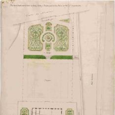 Idea de un Terrado sobre la Calle de Alcalá, Jardín y Picadero para la Casa Palacio del Duque de Alba