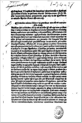 Oratio de passione Domini coram Innocentio VIII. anno 1492 habita