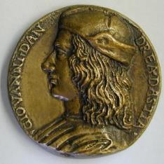 Medalla con el retrato del milanés Giovanni de Andrea Lampugnani