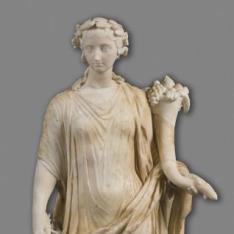 Pequeña estatua de Tique-Fortuna (Ceres)
