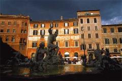 Vida de barrio en la Piazza Navona
