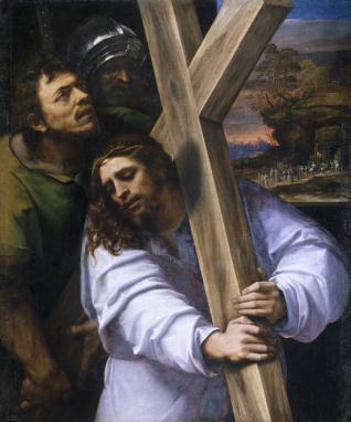 Jesús con la Cruz a cuestas