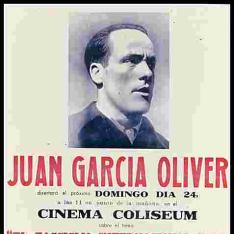 Juan García Oliver disertará... en el Cinema Coliseum sobre el tema "El fascismo internacional y la guerra antifascista española"