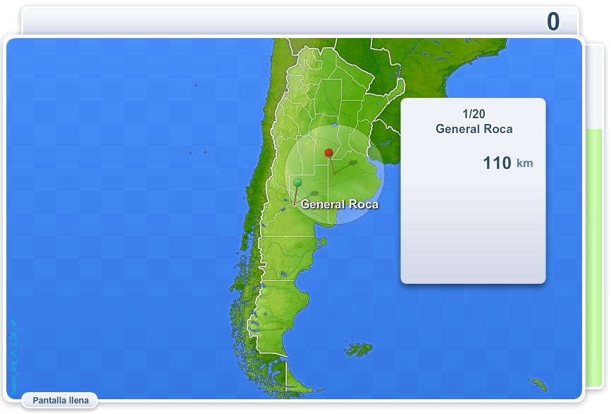 Ciudades de Argentina. Juegos Geográficos