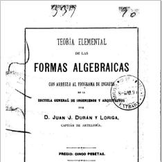 Teoría elemental de las formas algebraicas