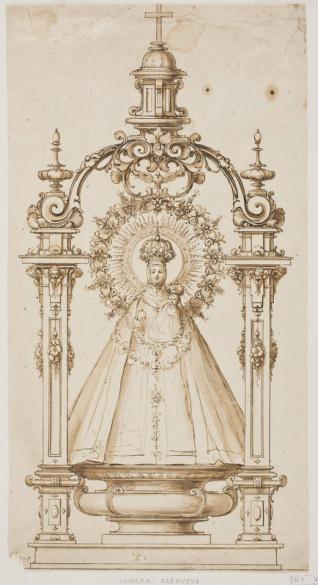 La Virgen del Sagrario en su trono