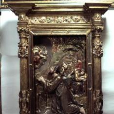 Fragmento de retablo con la Oración en el Huerto