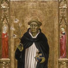 Santo Domingo de Guzmán y cuatro santos