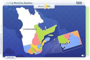 Régions du Québec. Jeux géographiques