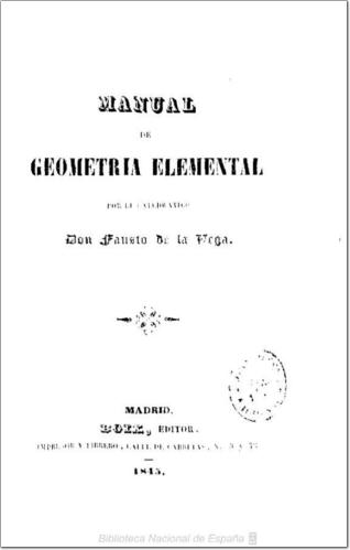 Manual de geometría elemental