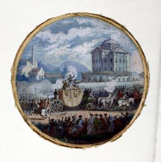 Traslado de Luis XVI y María Antonieta de Varennes a París